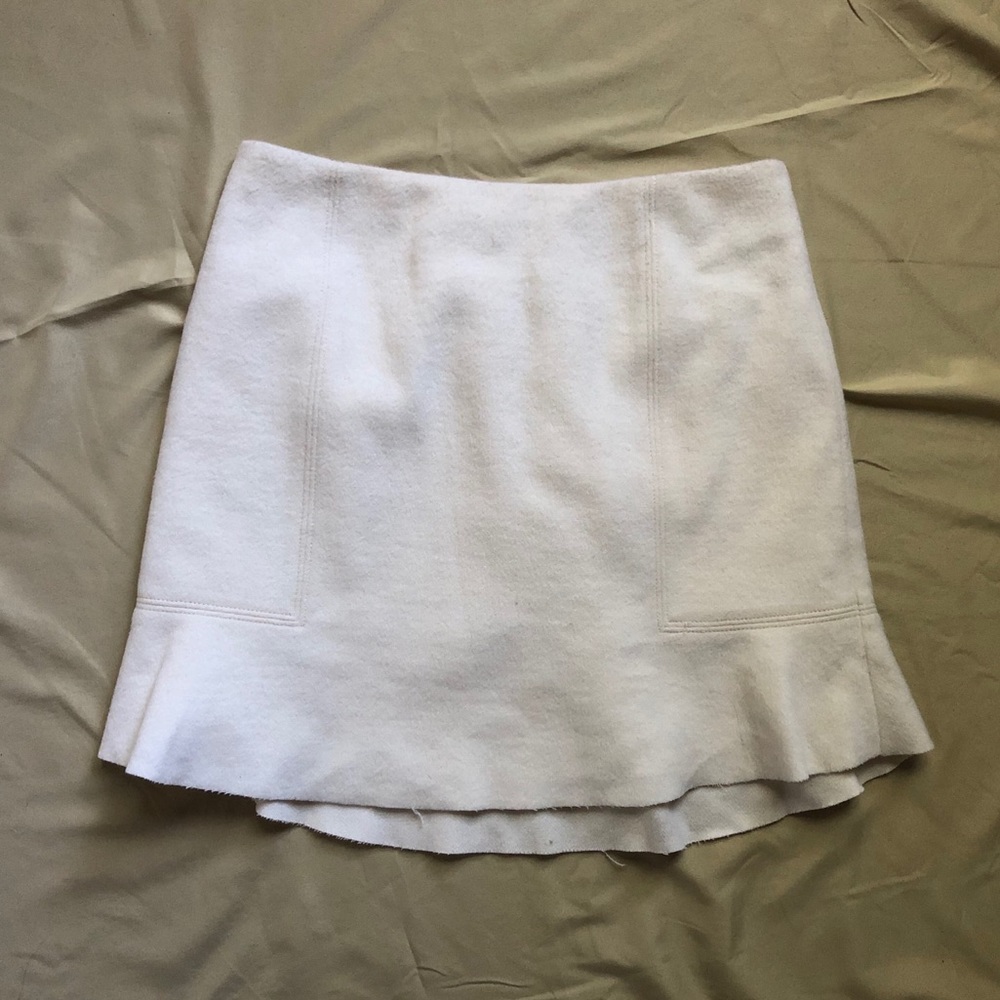 Madewell 1937 Off white Trumpet Skirt Size 0